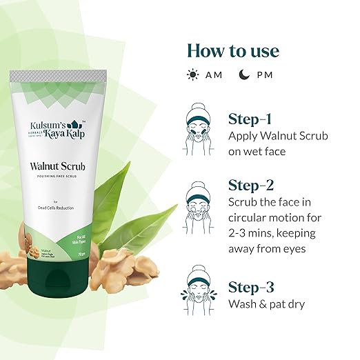 Kulsum's kayakalp Walnut Face Scrub (70gm)