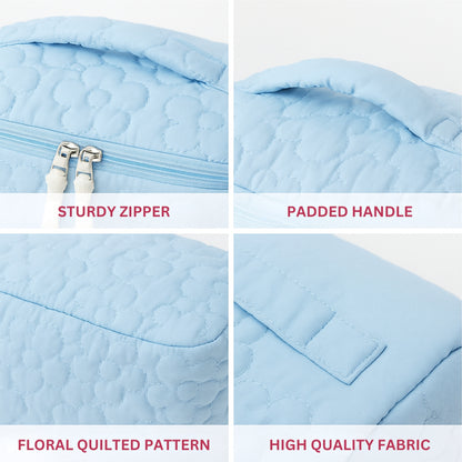 Allure Travel Makeup Organizer Pouch - Blue