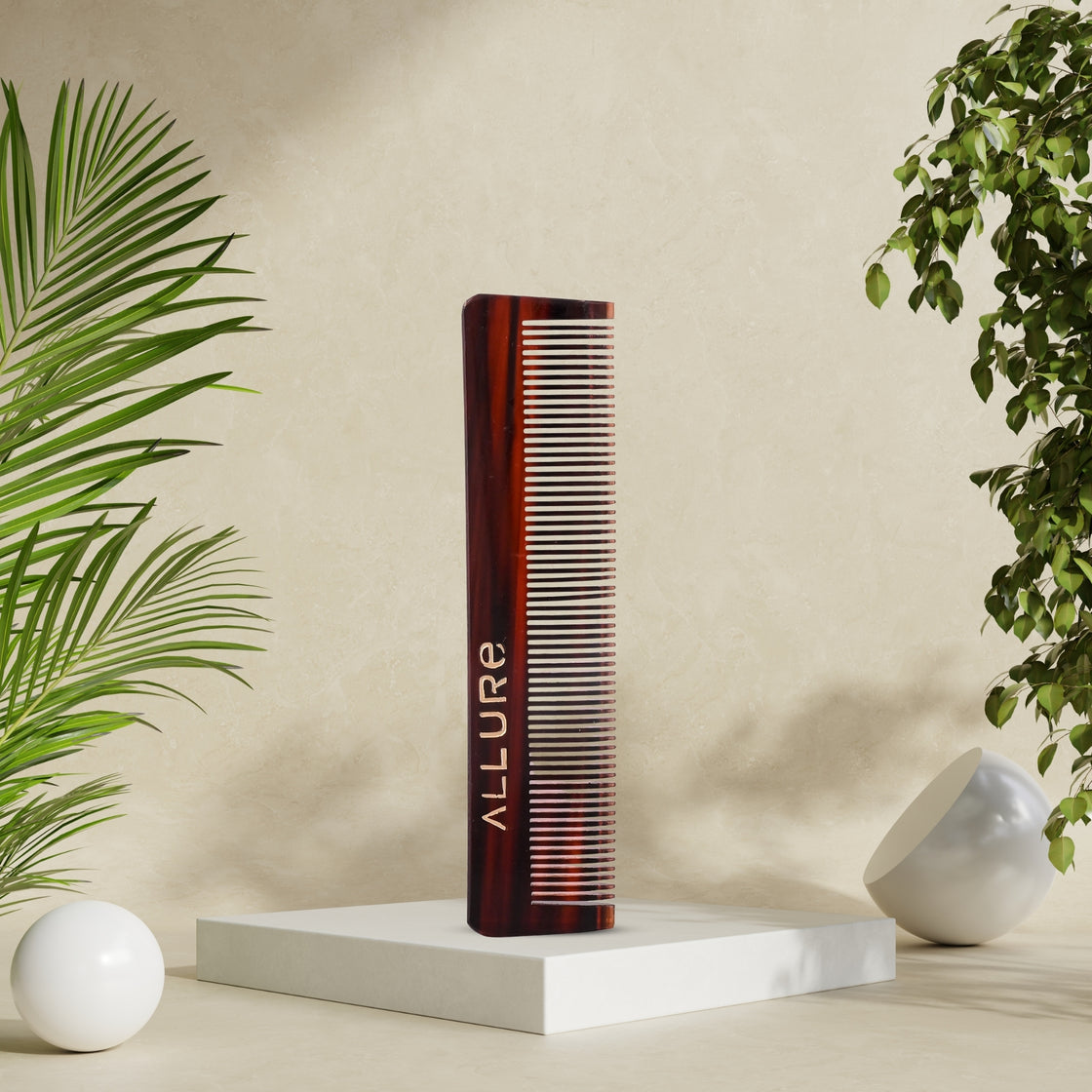 Allure Handcrafted Regular Anti-Static Hair Comb for Smooth & Frizz-Free Styling (HMC_T_19)
