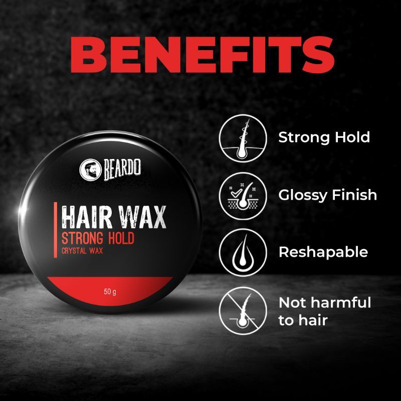 BEARDO Stronghold Hair Wax, 75 gm