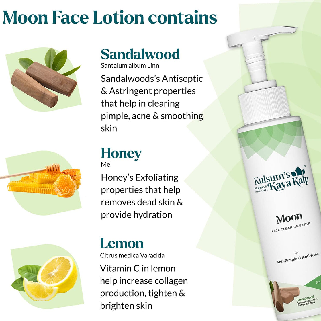 Kulsum's kayakalp Moon Face Cleansing Milk (100ML)