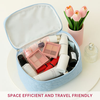 Allure Travel Makeup Organizer Pouch - Blue
