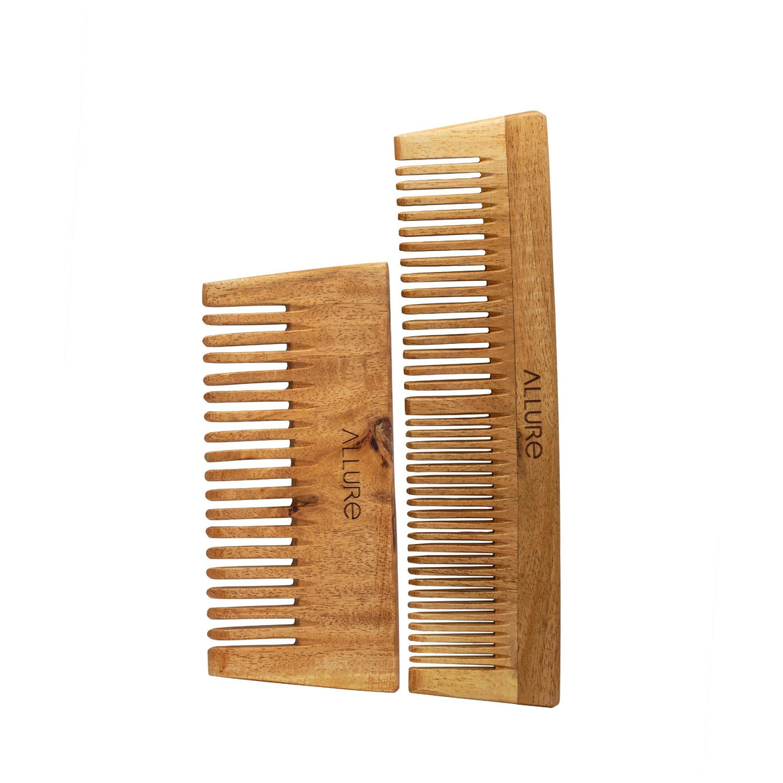 Allure Wooden Neem Comb CS-02+CR-01