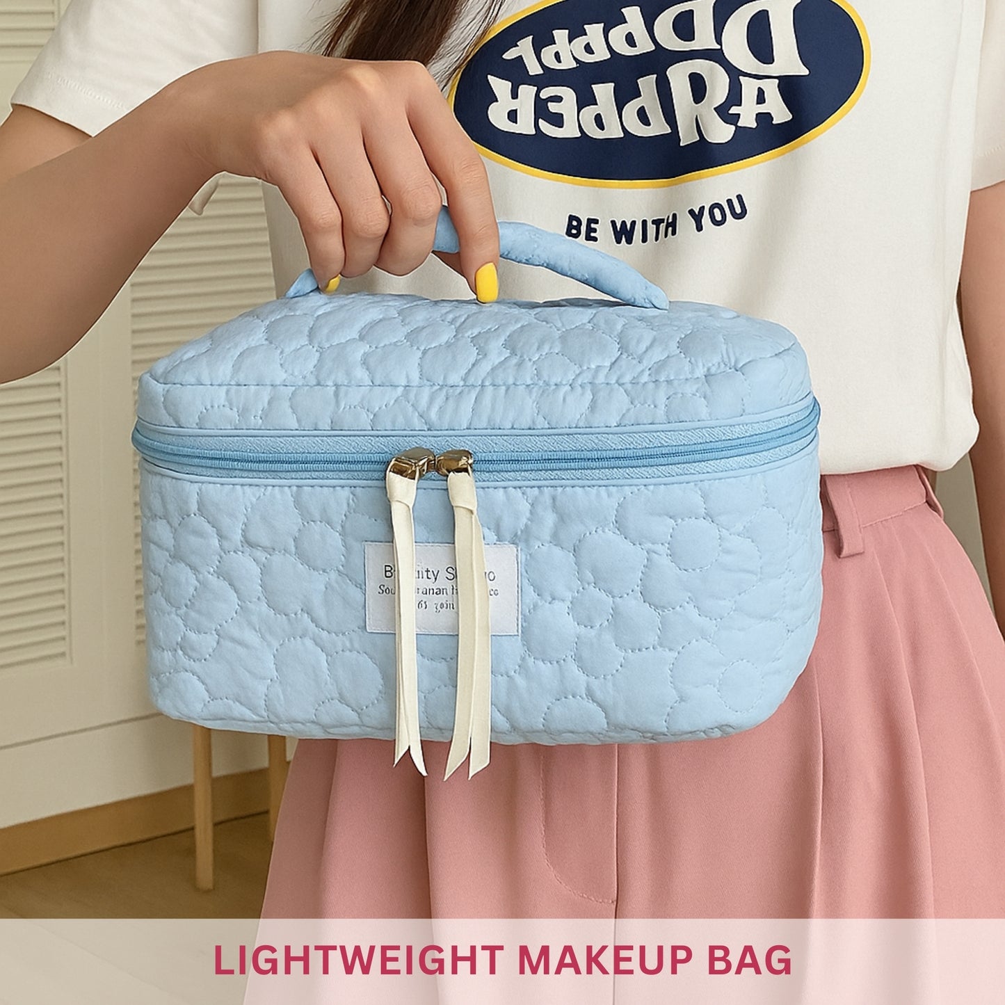 Allure Travel Makeup Organizer Pouch - Blue