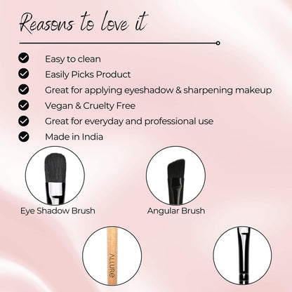 Allure Eyeshadow and Angular Brush (Set of 02)