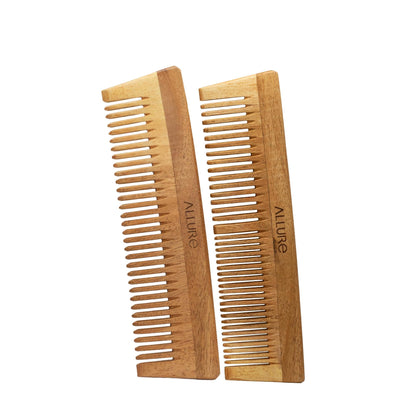 Allure Wooden Neem Comb CD-01 + CR-01