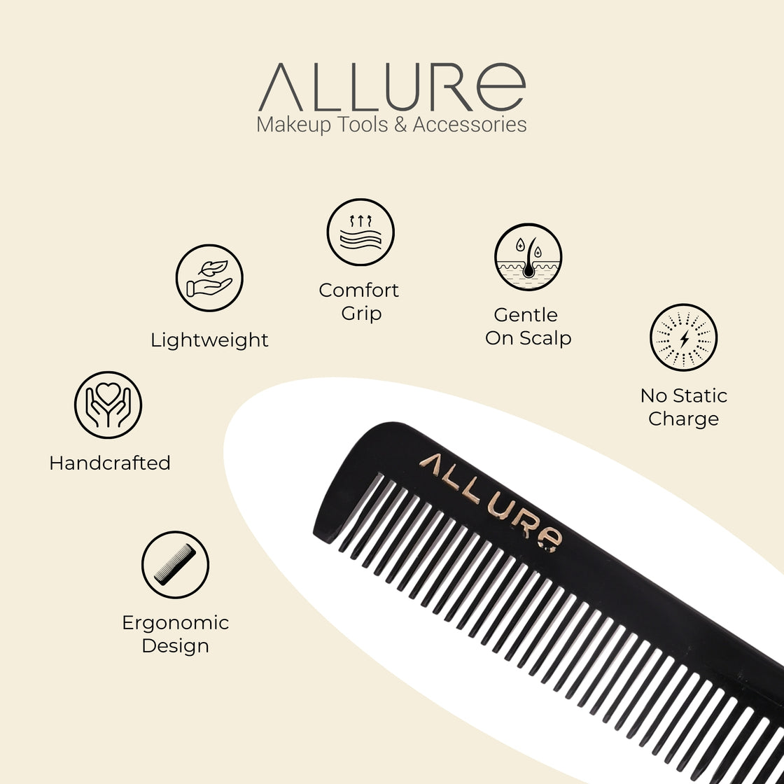 Allure Handcrafted Anti-Static Hair Comb (HMC_B_24)