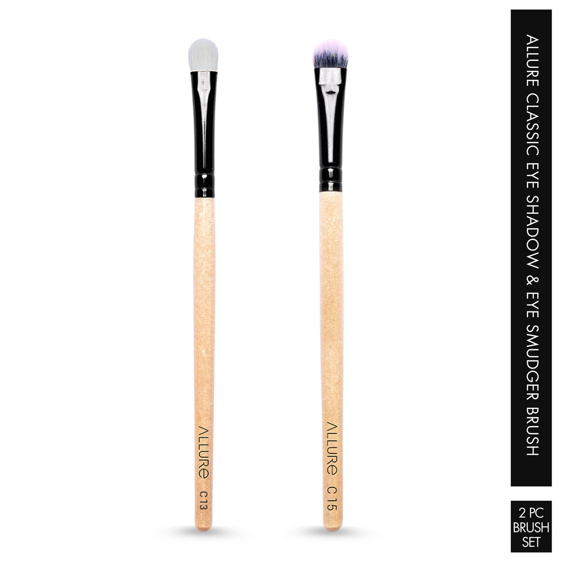Allure Classic Eyeshadow and Eye Smudger BrushSet of 02