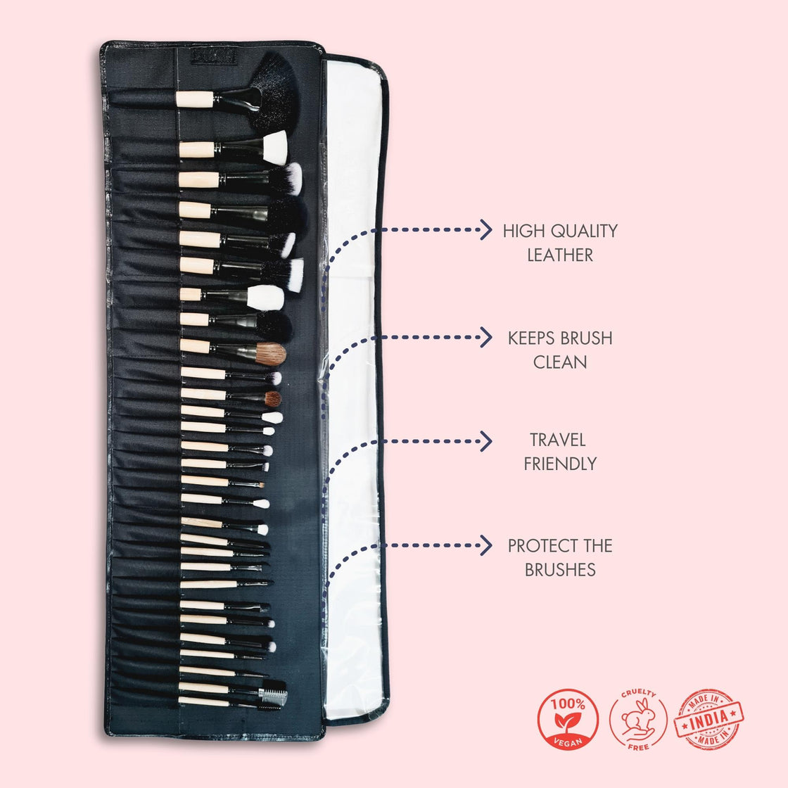 Allure Makeup Brush Set (pack Of 29 Brushes)