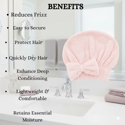 Allure Microfiber Hair Wrap Towel - Pink (50g)