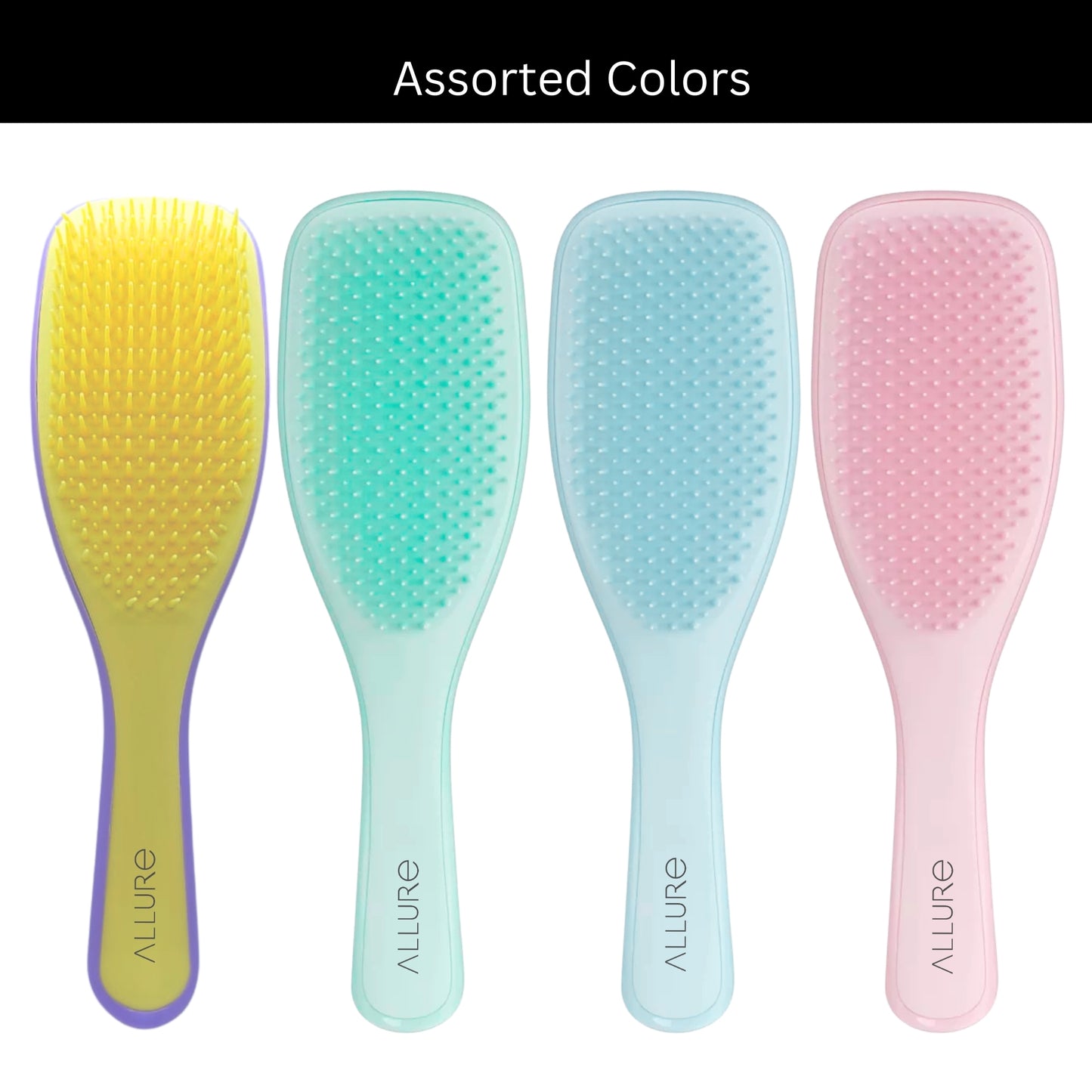 Allure Detangling Hair Brush - Assorted Colours - FHB-02