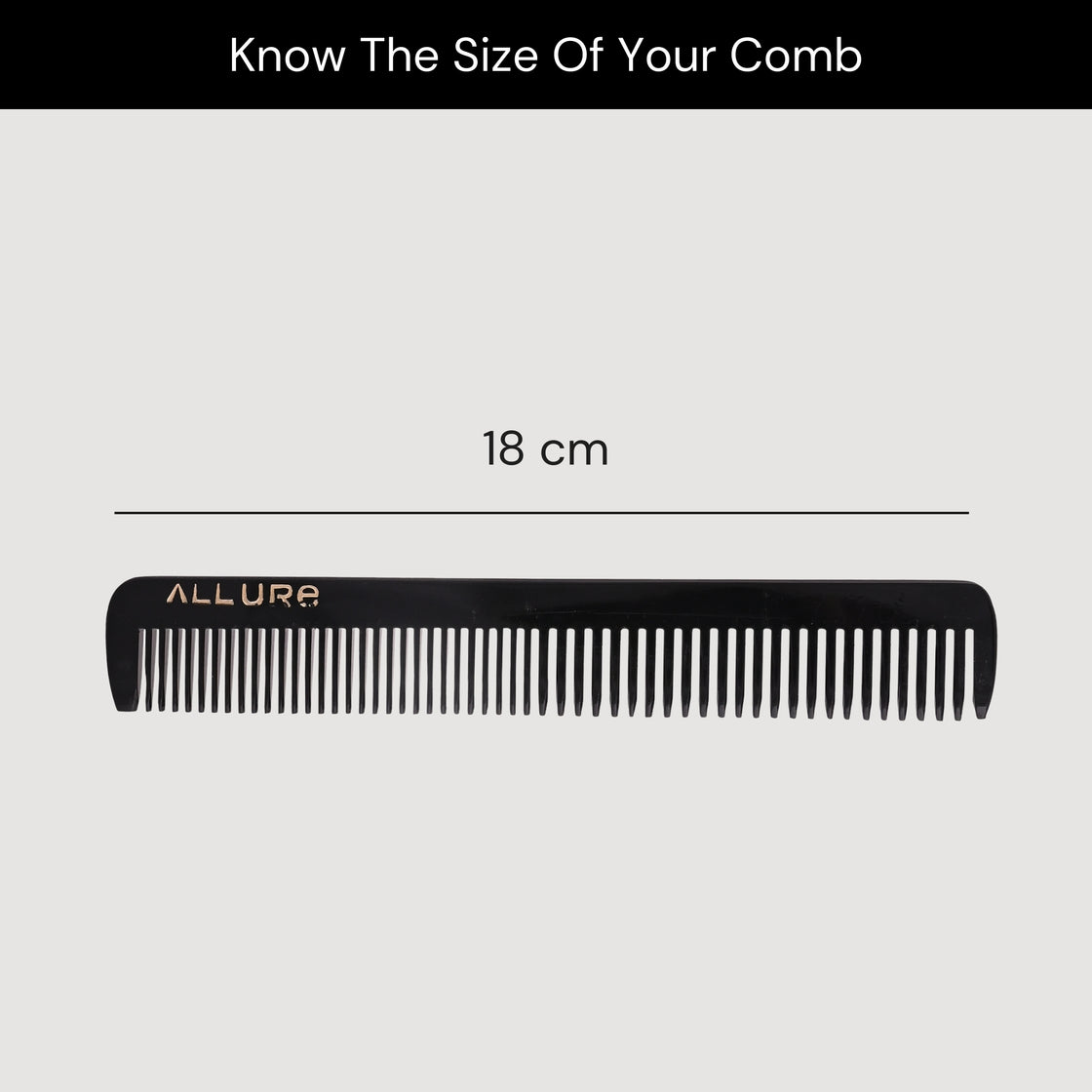 Allure Handcrafted Anti-Static Hair Comb (HMC_B_24)