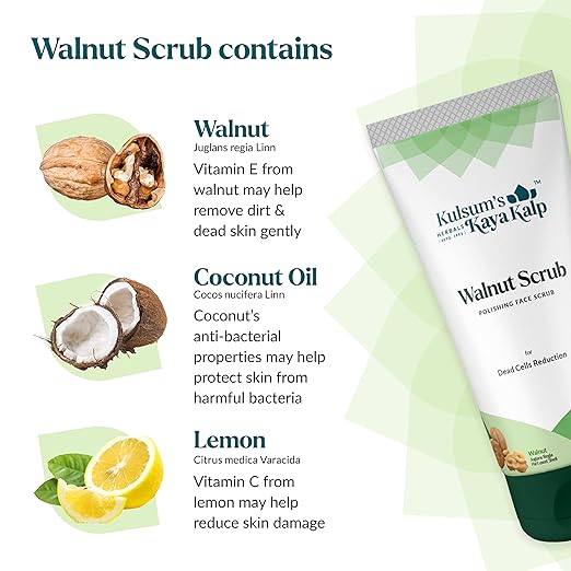 Kulsum's kayakalp Walnut Face Scrub (70gm)