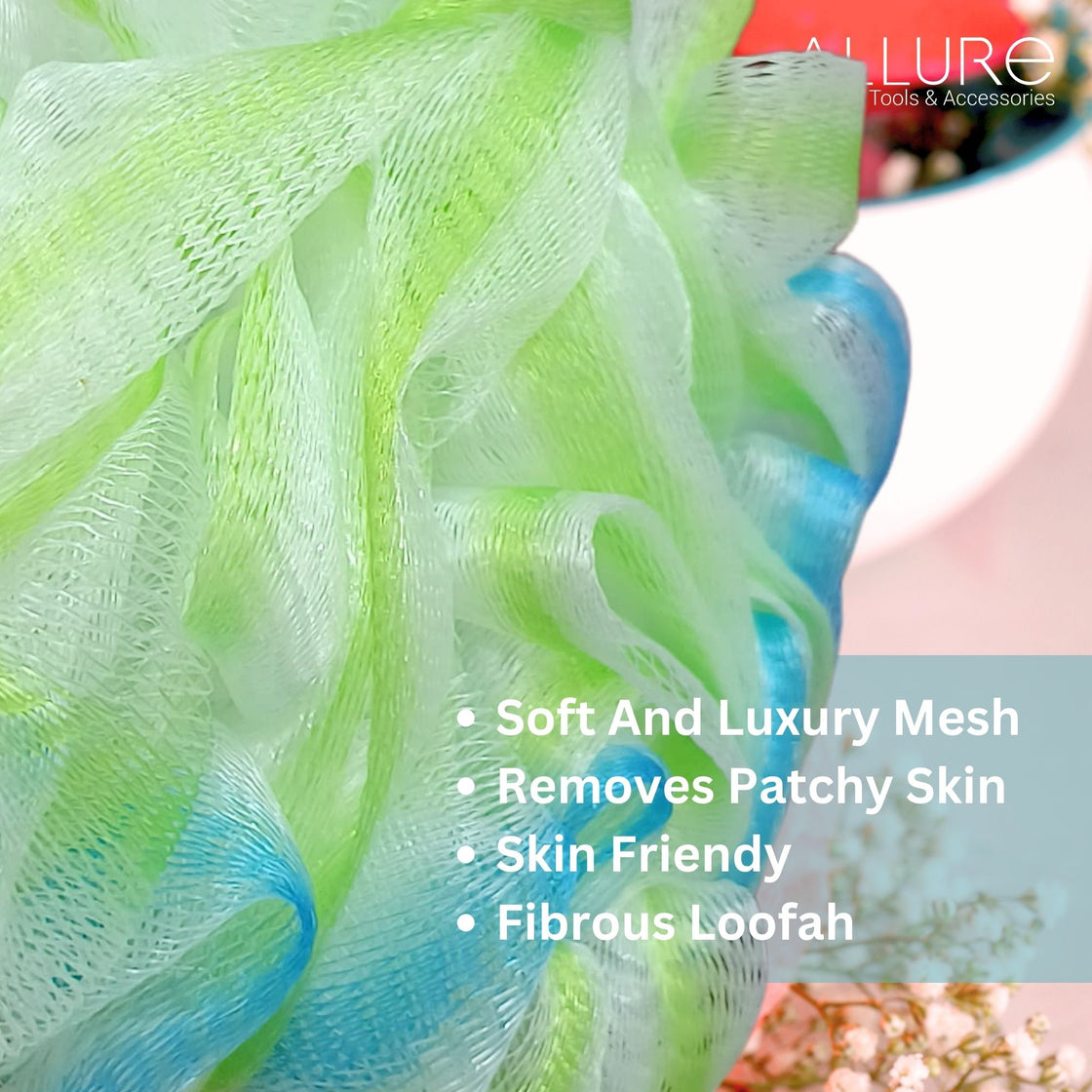 Allure Luxury Loofah Sponge (Assorted color XL Size Loofha)