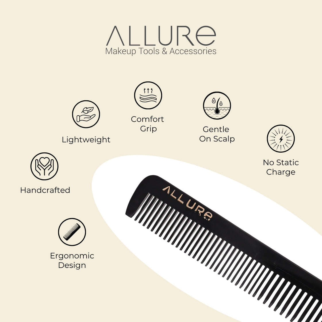 Allure Handcrafted Tail Comb (HMC_B_20) for Precision Parting & Styling