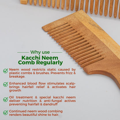 Allure Wooden Neem Comb CD-01+CD-02