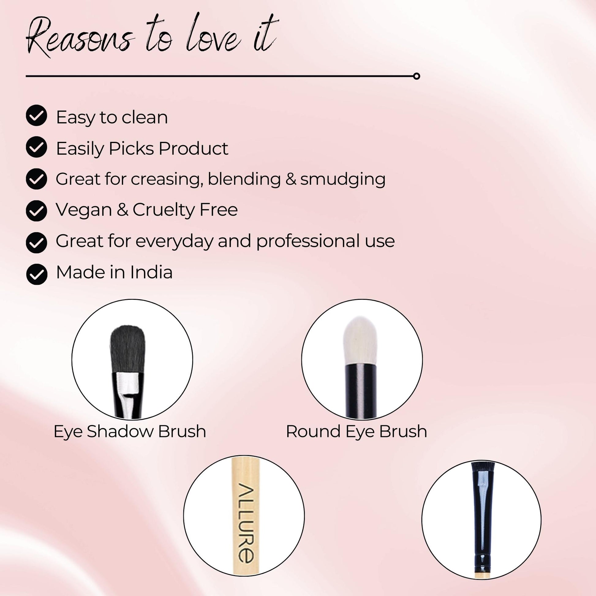 Allure Classic Eyeshadow and Round Eye Brush Set of 02