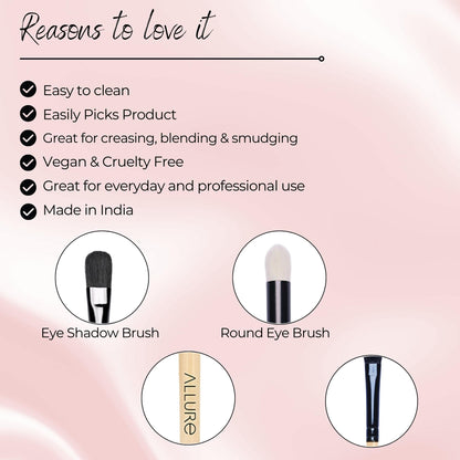 Allure Classic Eyeshadow and Round Eye Brush Set of 02