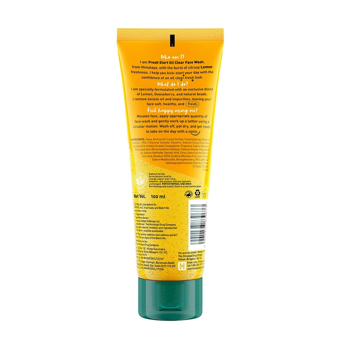 Himalaya Fresh Start Oil Clear Face Wash Lemon (100ML)