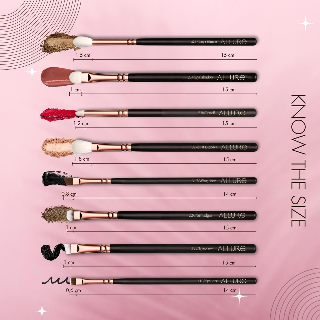 Allure Rose Gold Brushes -RGK 15 Set of 15