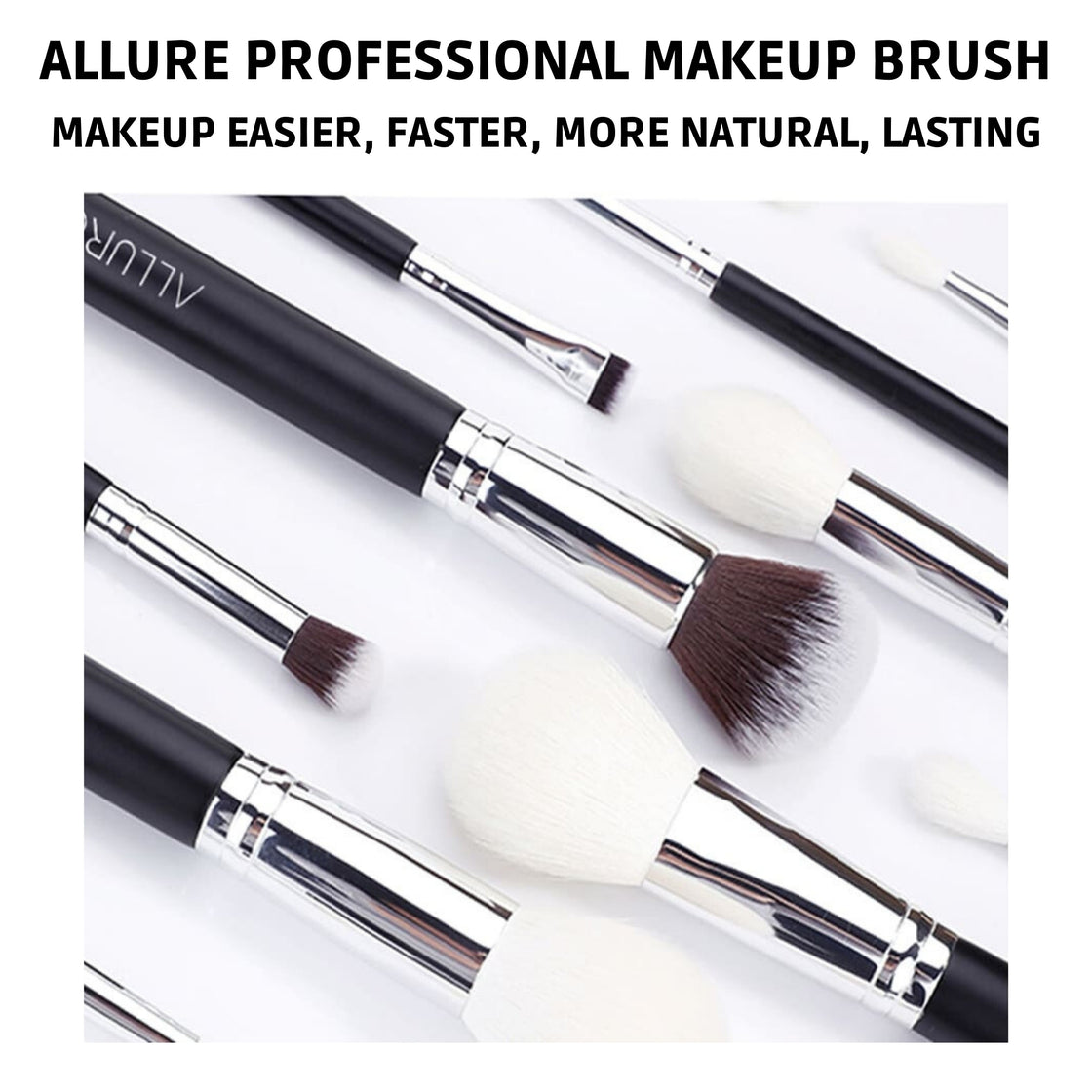 Allure Professional Makeup Brushes Set of 15 -SSK-15