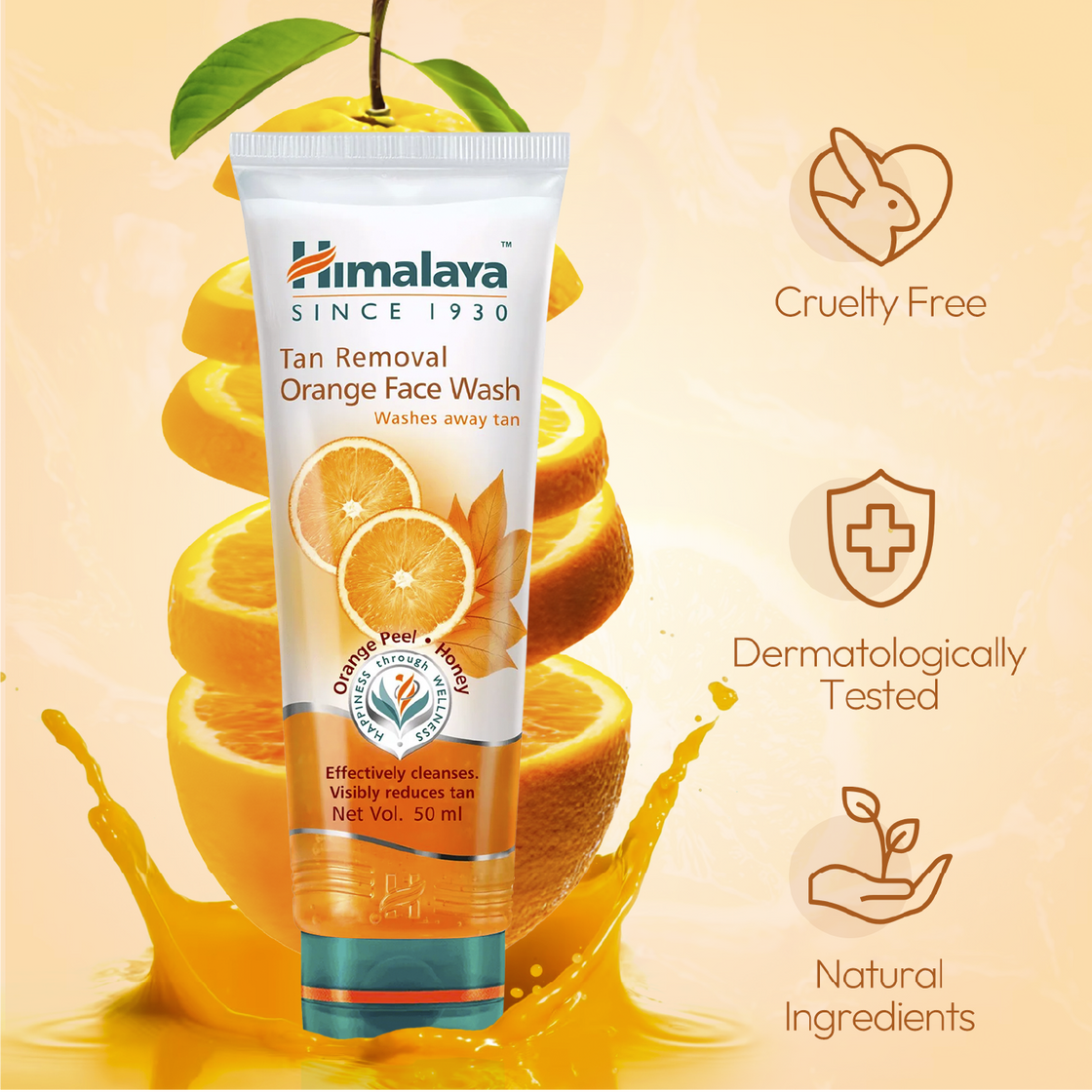 Himalaya Tan Removal Orange Face Wash (50ML)