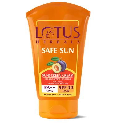 Lotus Herbals Safe Sun Sunscreen Cream SPF 30 PA++100g