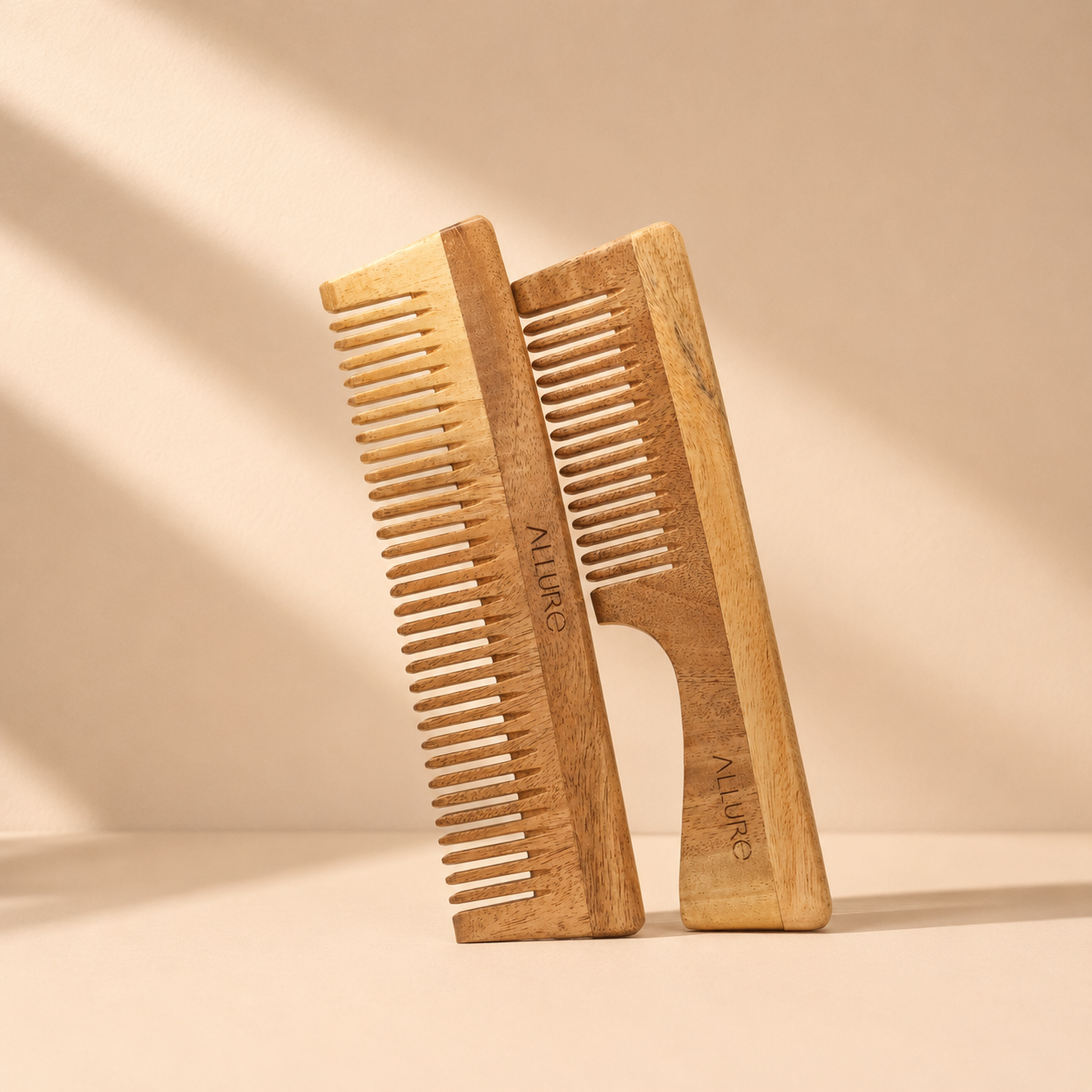 Allure Wooden Neem Comb CD-01+CD-02