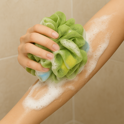 Allure Bathing Sponge Loofah - Pack of 2 L Size Assorted Color Loofhas