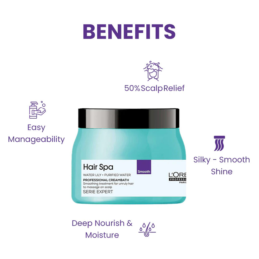 Loreal Professionnel Hair Spa Smoothing Creambath (490 Gm)