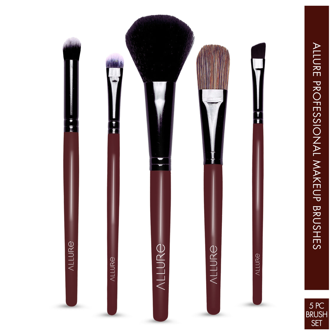 Allure Set Of 5 Makeup Brushes (MBS -C5)