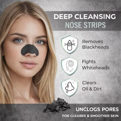 Allure Activated Charcoal Nose Strips For Blackhead Removal (4pcs)