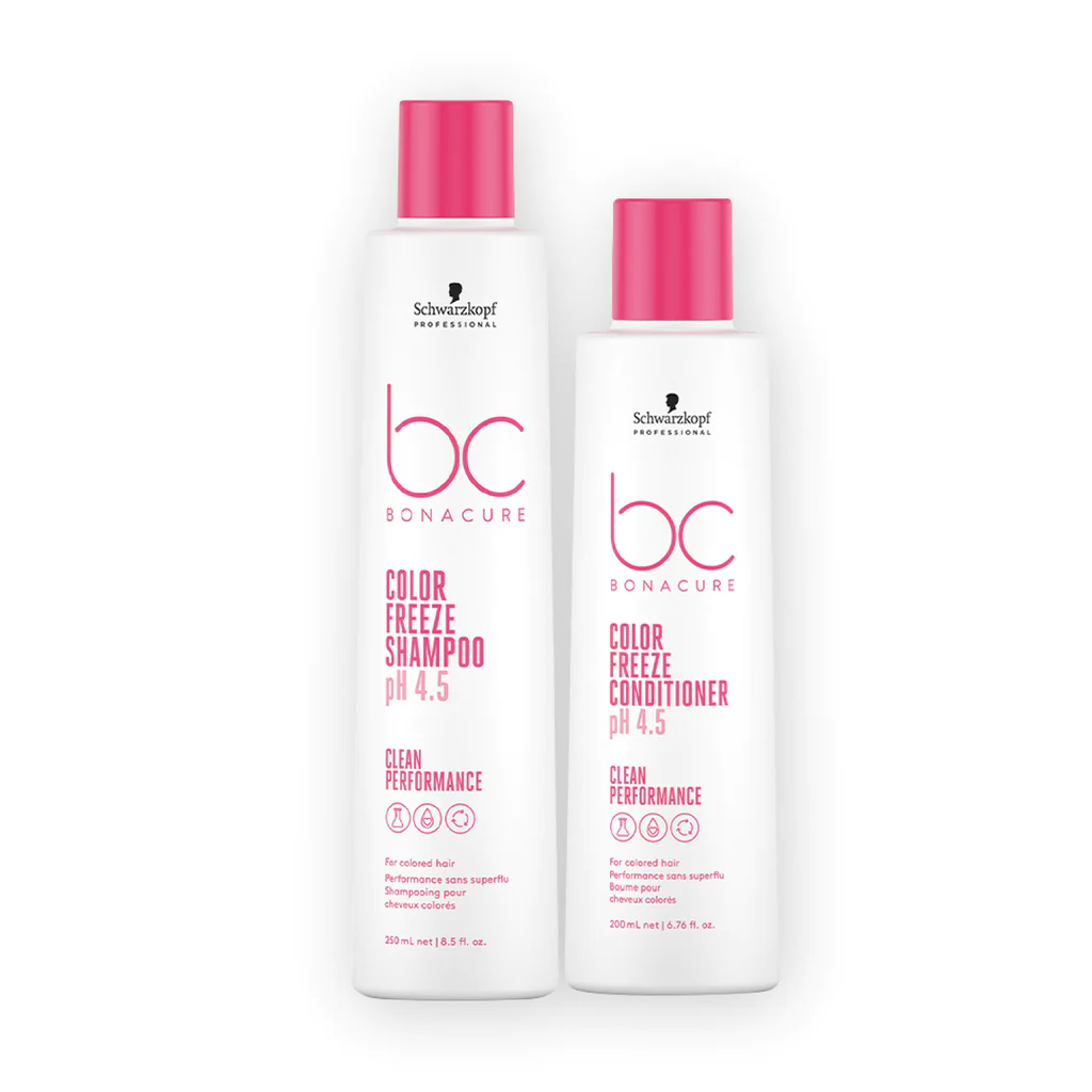Schwarzkopf Professional Bonacure pH 4.5 Color Freeze Sulfate Free Micellar Shampoo 250ml  and Conditioner 200ml Combo Pack of 2