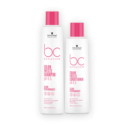 Schwarzkopf Professional Bonacure pH 4.5 Color Freeze Sulfate Free Micellar Shampoo 250ml  and Conditioner 200ml Combo Pack of 2