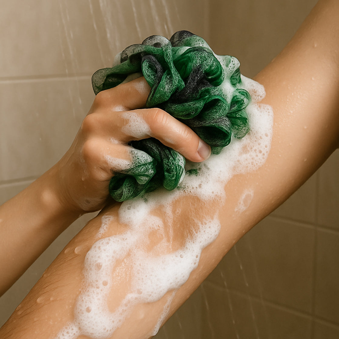 Allure Pack of 2 Metallic Loofah - Assorted color Loofhas