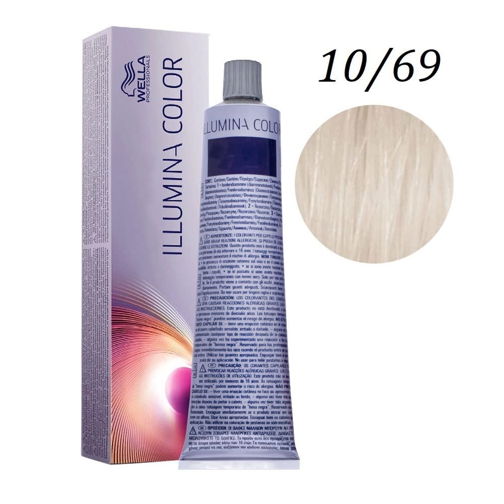 Wella Professionals Illumina Hair Color 10/69 Lightest Violet Cendre Blonde