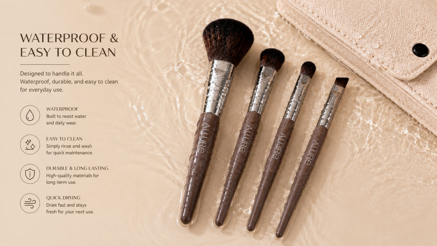 Allure Set Of 5 Makeup Brushes (MBS -C5)