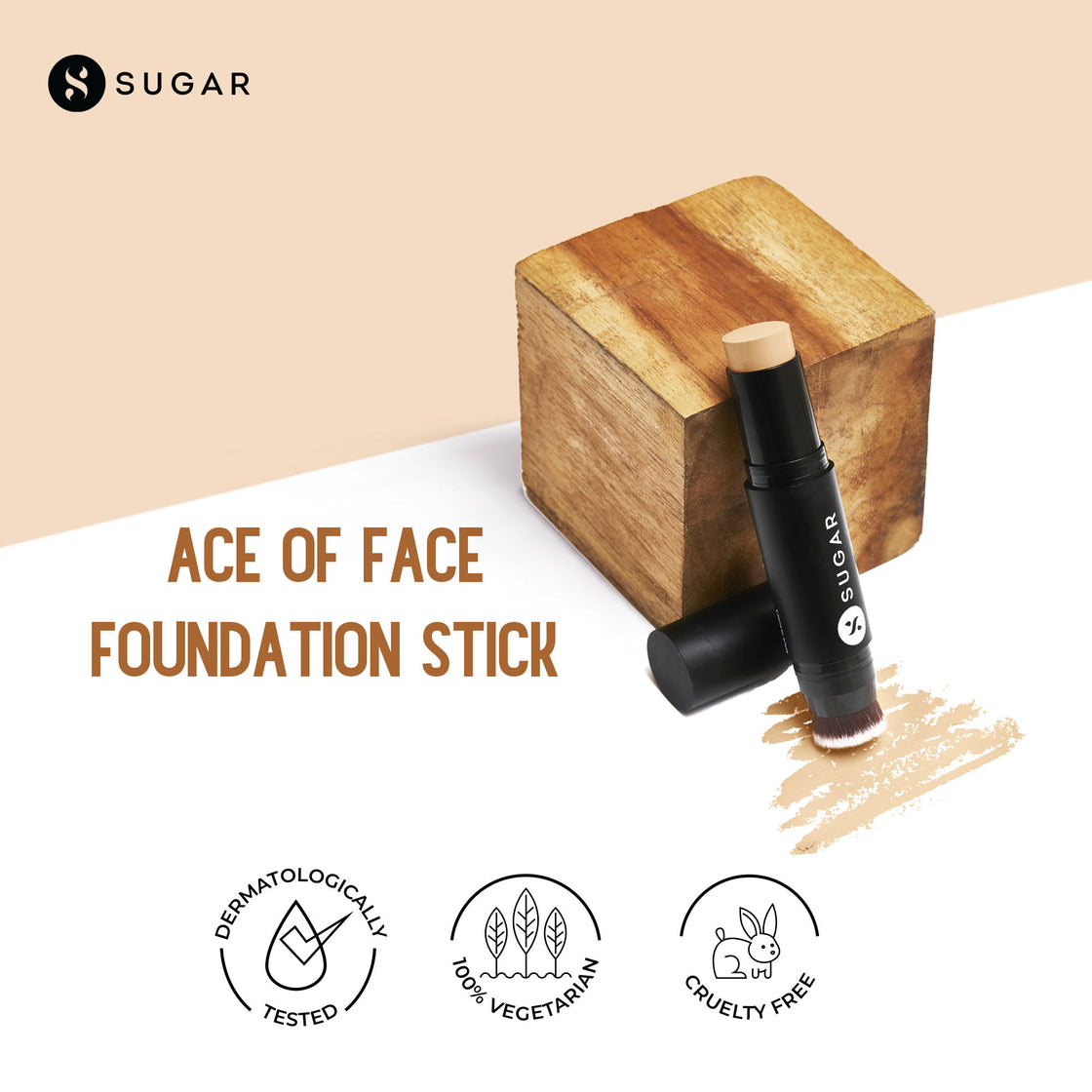 Sugar Ace Of Face Foundation Stick - 27 Vienna