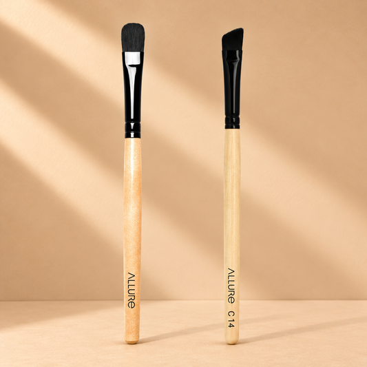 Allure Classic Eye Shadow Brush & Angular Brush Combo