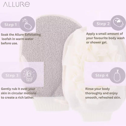 Allure Dual-Sided Exfoliating Bath Glove