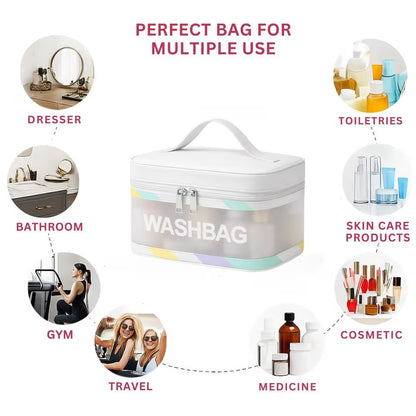 Allure Travel Essentials Wash Bag - White