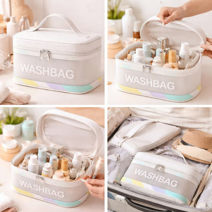 Allure Travel Essentials Wash Bag - White