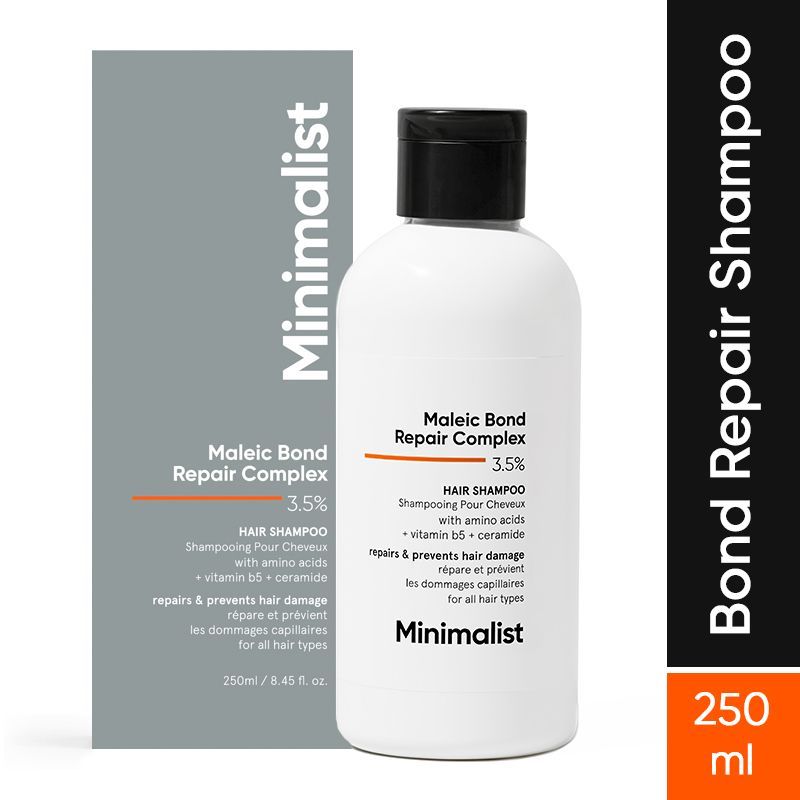 Minimalist Maleic Bond Repair Complex 3.5% Hair Shampoo With Ceramide, Coconut Oil & Betaine