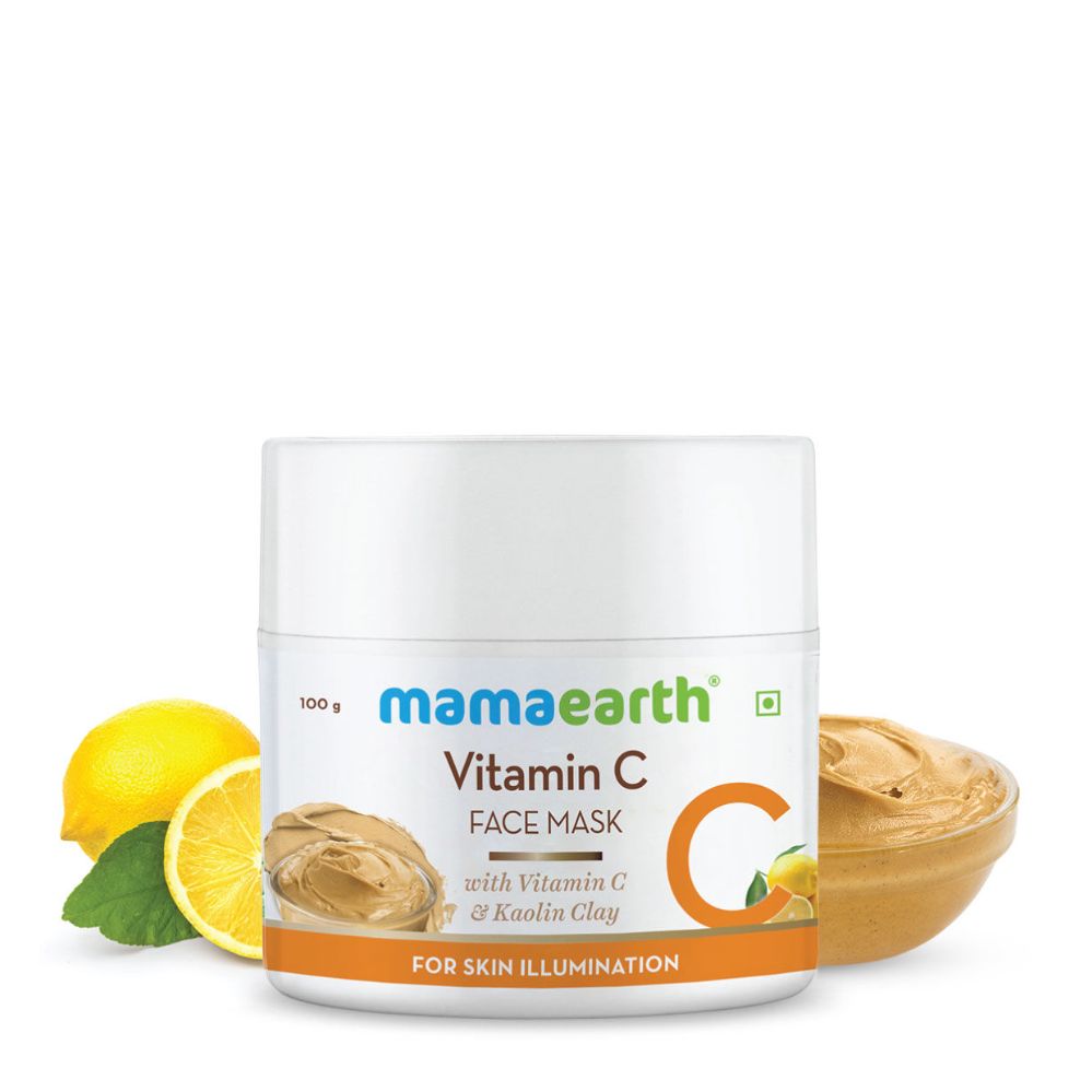 Mamaearth Vitamin C Face Mask with Kaolin Clay for Skin Illumination