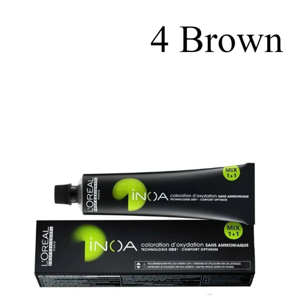 Loreal Inoa Ammonia Free Hair Color 60G 4 Brown