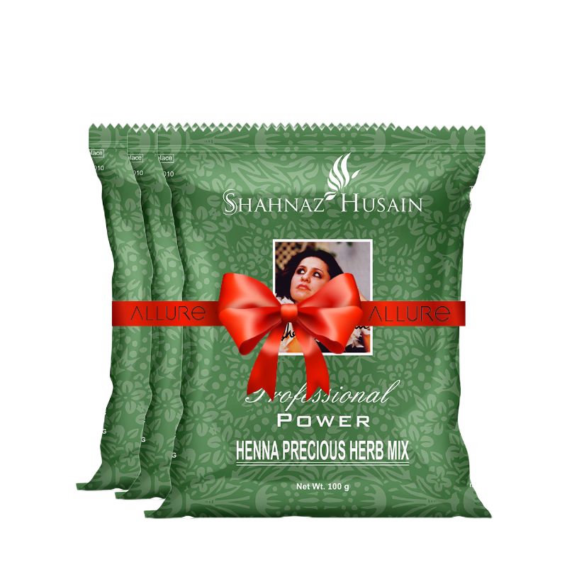 Shahnaz Husain Professional Power Henna Precious Herb Mix Pack Of 3