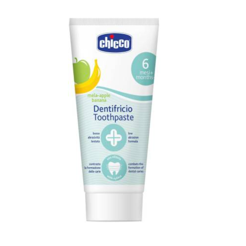 Chicco Tooth Paste Apple Banana No Fluoride (6M-6Y) (50ml)