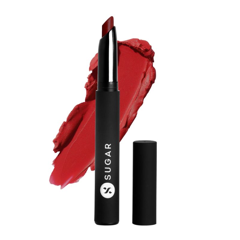 SUGAR Matte Attack Transferproof Lipstick - 06 Spring Crimson (Crimson Red) (2g)
