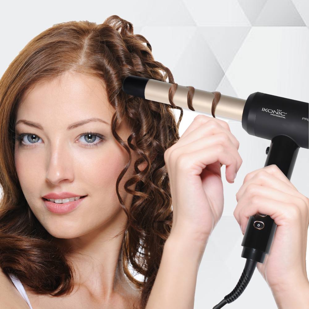 IKONIC Pro curl- Hair Curler, Black