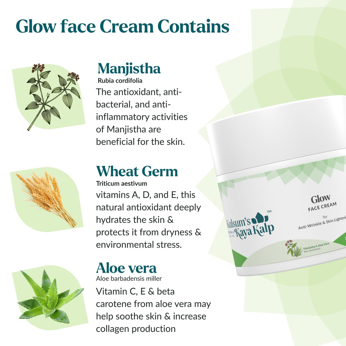 Kulsum’s Kaya Kalp  Glow Cream 200GM